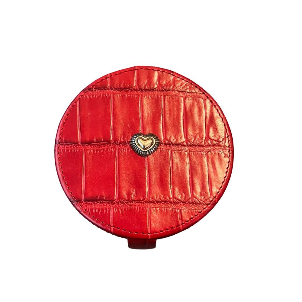 Red Round keepsake Storage Box 4" Diameter‎